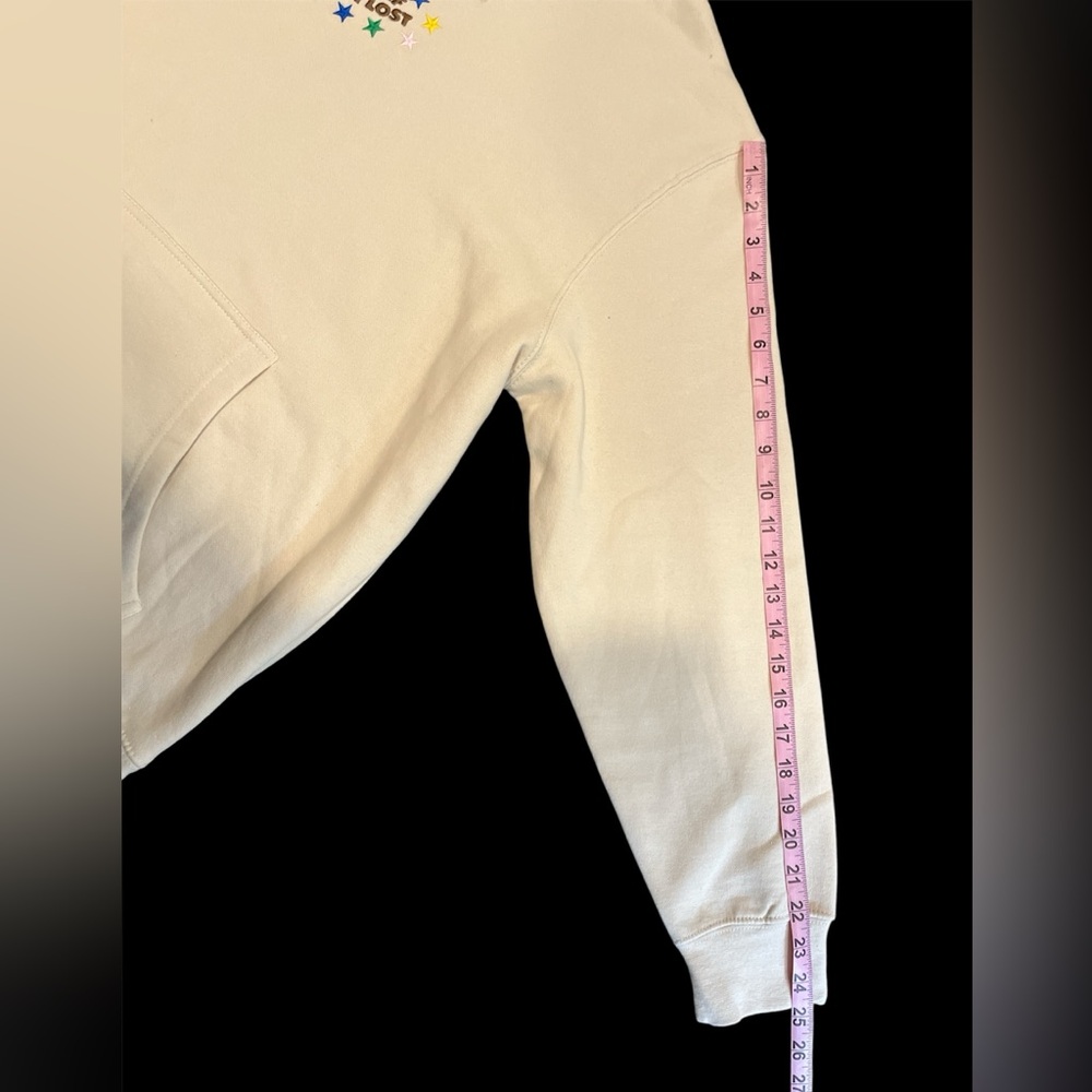 Cream Hoodie with Embroidered “Call Me If You Get Lost” Design - Picture 6 of 6